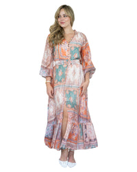'Natalie' Patchwork Midi Dress