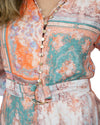 'Natalie' Patchwork Midi Dress