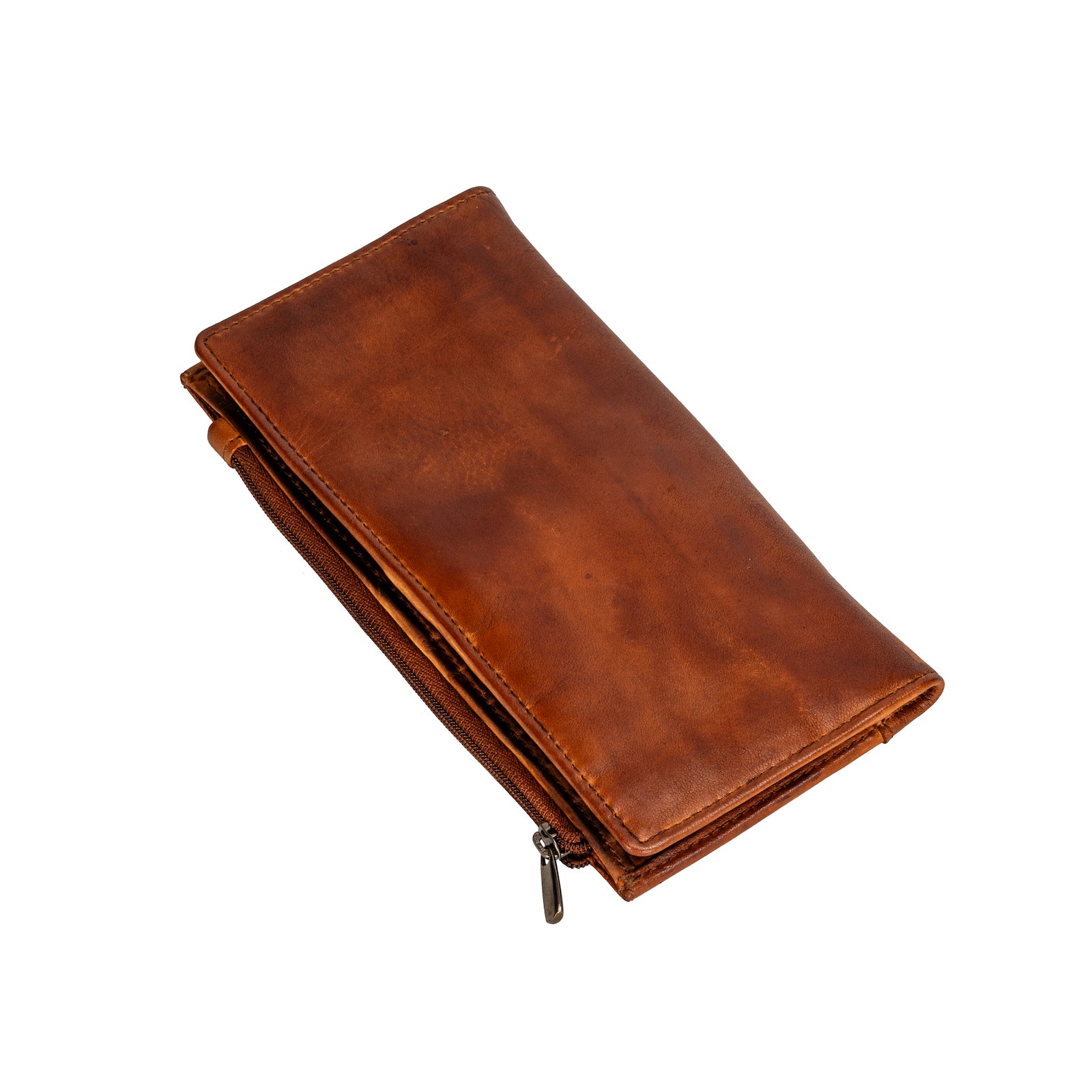 ‘Broome’ Leather Wallet - Cognac