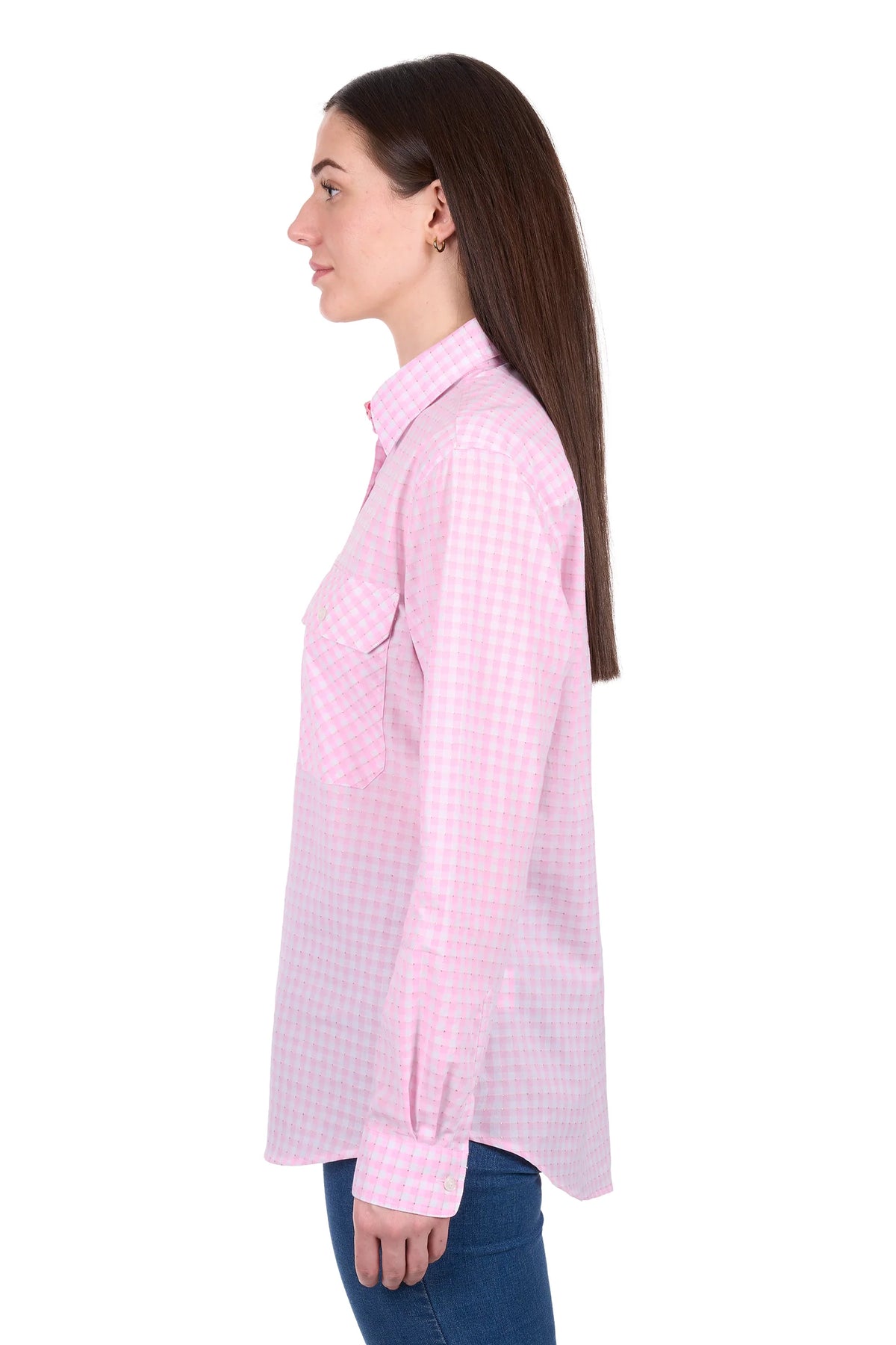 ‘Clara’ Half Placket Longsleeve Shirt