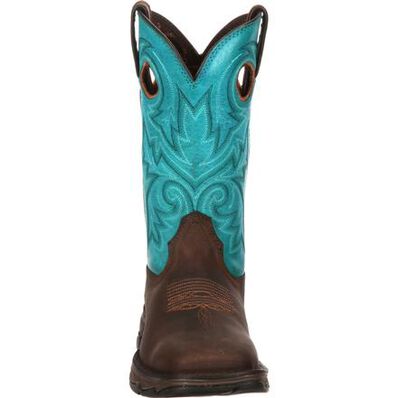Lady Rebel by Durango Women’s Turquoise STEEL Toe Western Boot