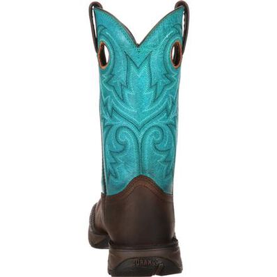 Lady Rebel by Durango Women’s Turquoise STEEL Toe Western Boot