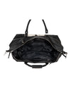 'Outback' Cowhide Weekender Duffle Bag - Black