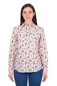 ‘Cleo' Half Placket Longsleeve Shirt