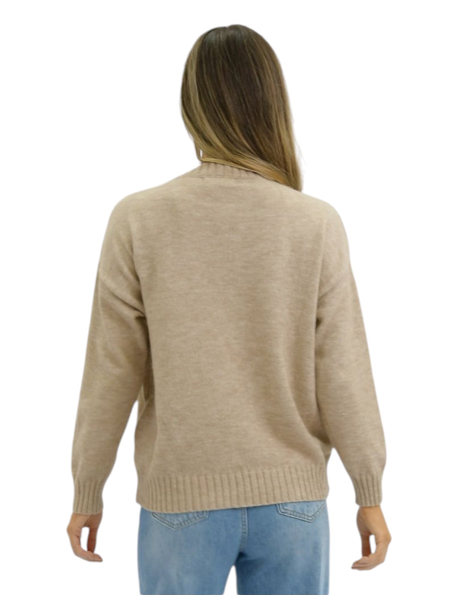 'Poppy' Bloom Knit - Beige
