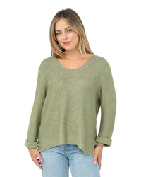 'Charlie’ Knit Jumper - Light Sage