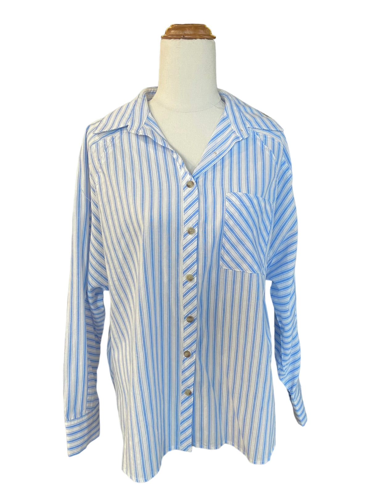 'Elly' Stripe Shirt - Blue