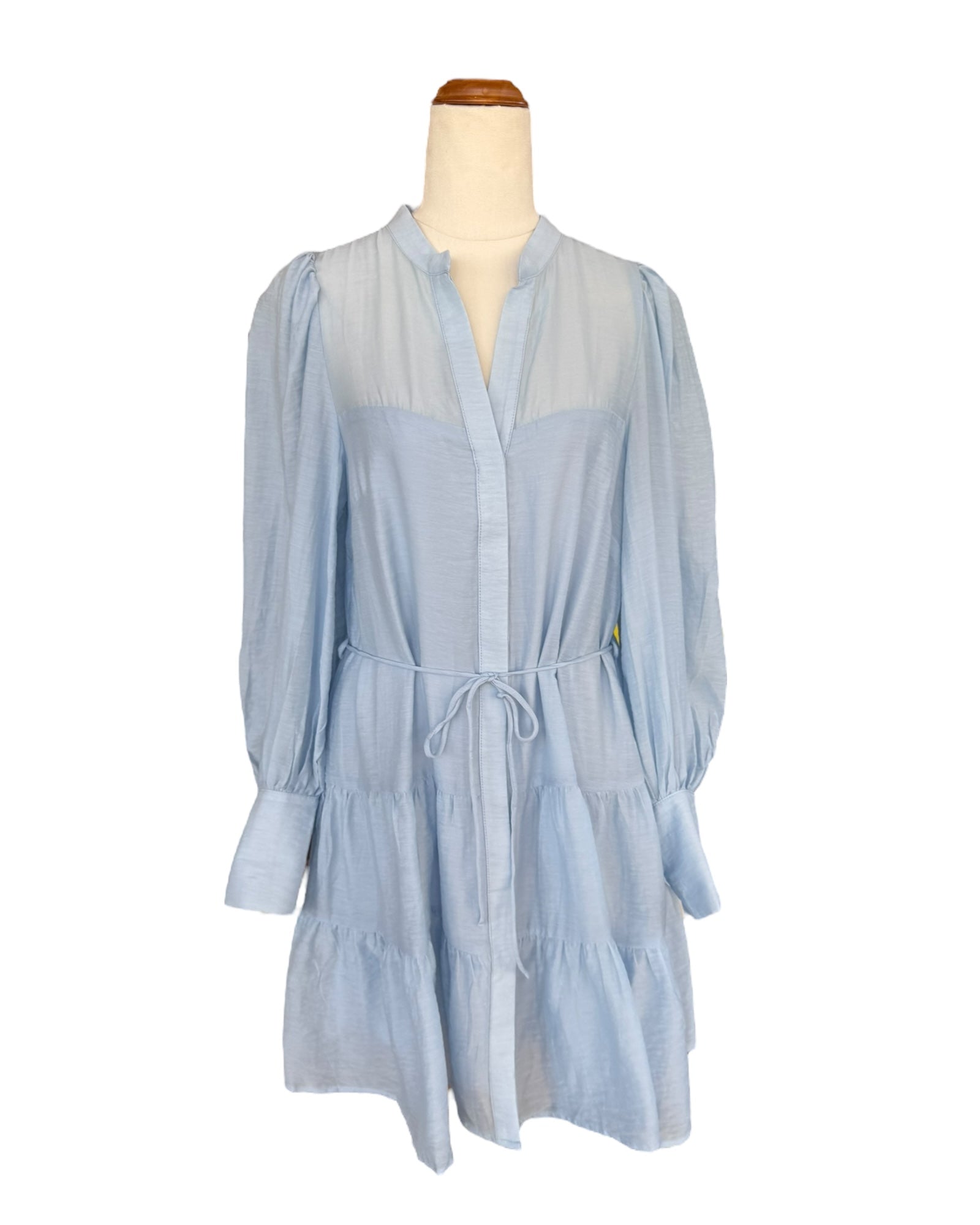 'Ally' Longsleeve Mini Dress - Sky Blue