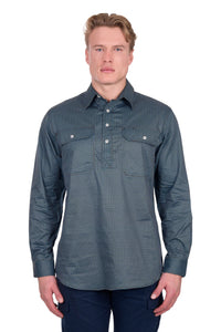 [SALE] ‘Blake' Longsleeve Shirt - Black/Blue