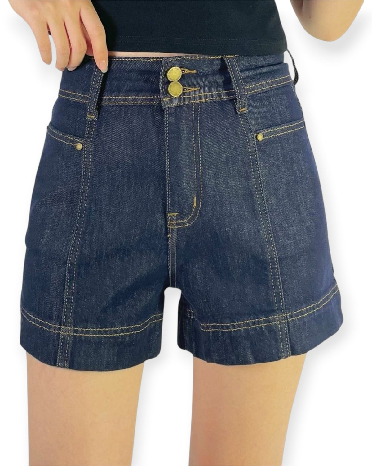 ‘Laura' Denim Shorts - Indigo