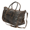 The Weekender Leather Duffle Bag - Brown