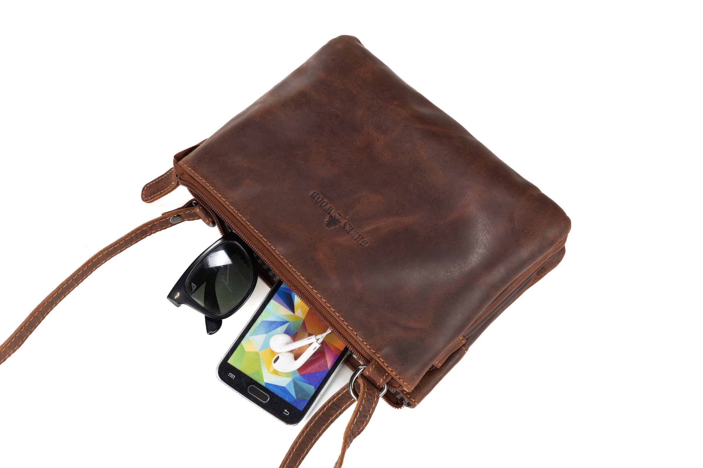 ‘Hastings' Leather Crossbody Bag – Sandel