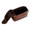 ‘Darwin' Leather Travel Wash Bag - Sandel