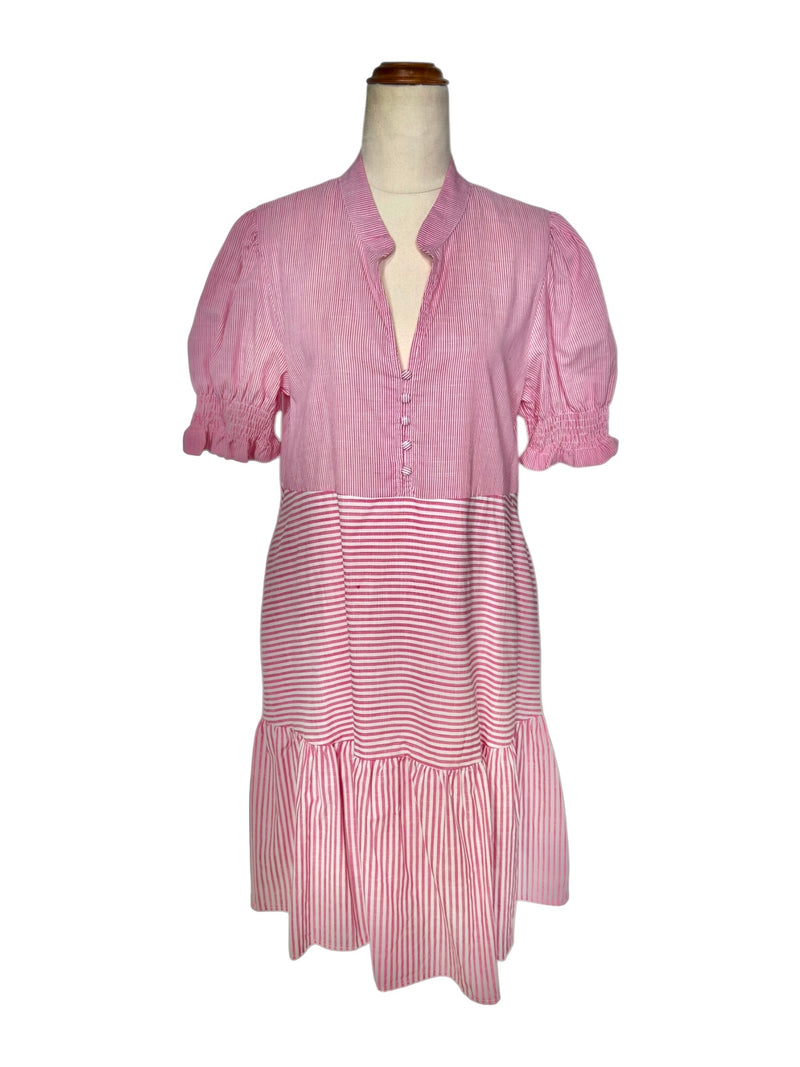 [SALE] 'Amy' Stripe Dress - Pink