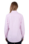 'Milly' Half Placket Long Sleeve Shirt - Pale Pink