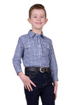 'Coney' Half Button Longsleeve Shirt - Navy