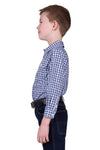 'Coney' Half Button Longsleeve Shirt - Navy