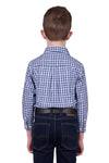 'Coney' Half Button Longsleeve Shirt - Navy