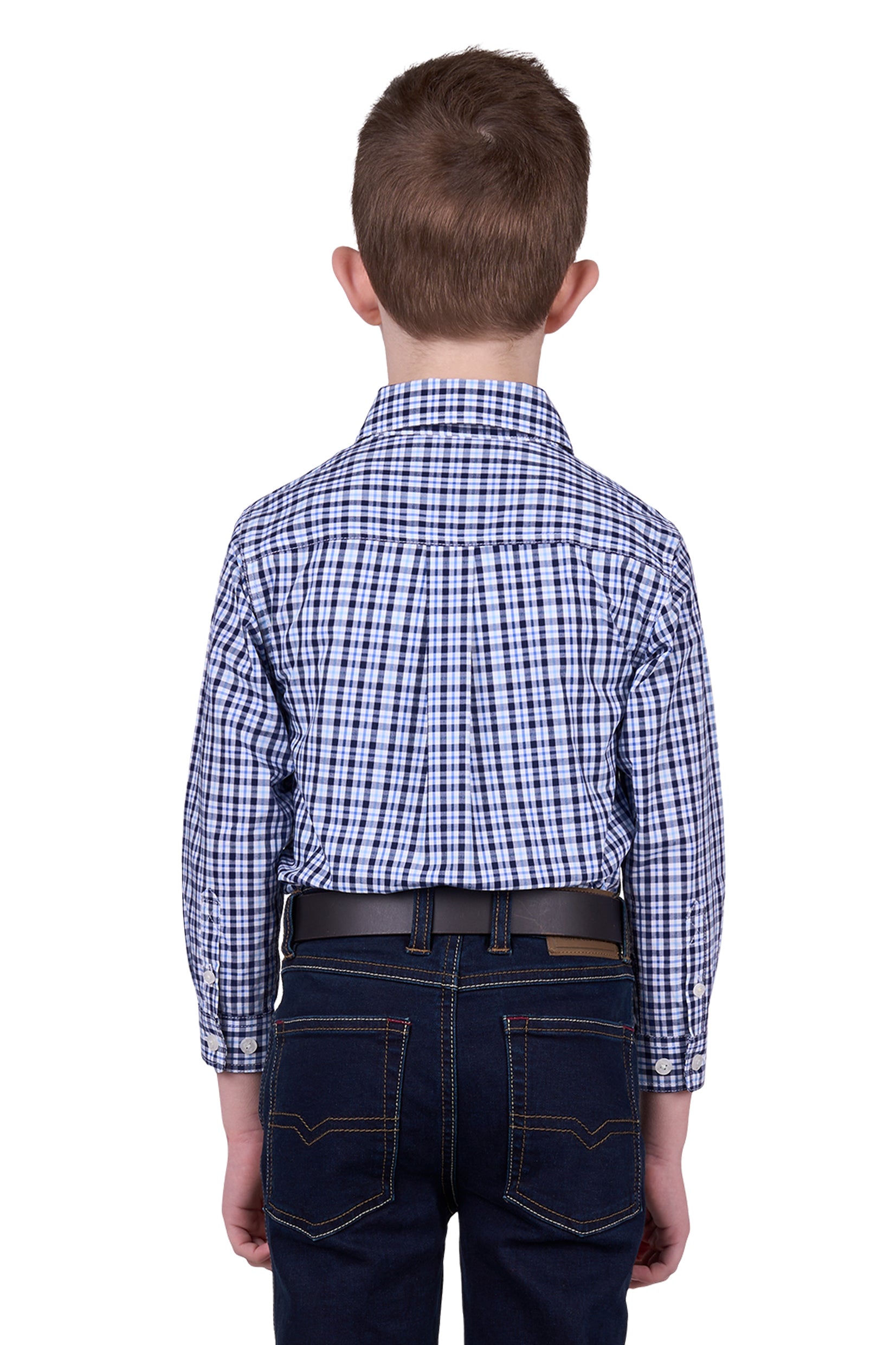 'Coney' Half Button Longsleeve Shirt - Navy