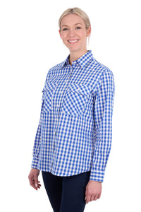 'Rowe' Full Placket Longsleeve Shirt - Blue