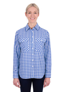 'Rowe' Full Placket Longsleeve Shirt - Blue
