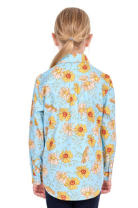 'Sunday’ Half Placket Shirt - Blue/Yellow