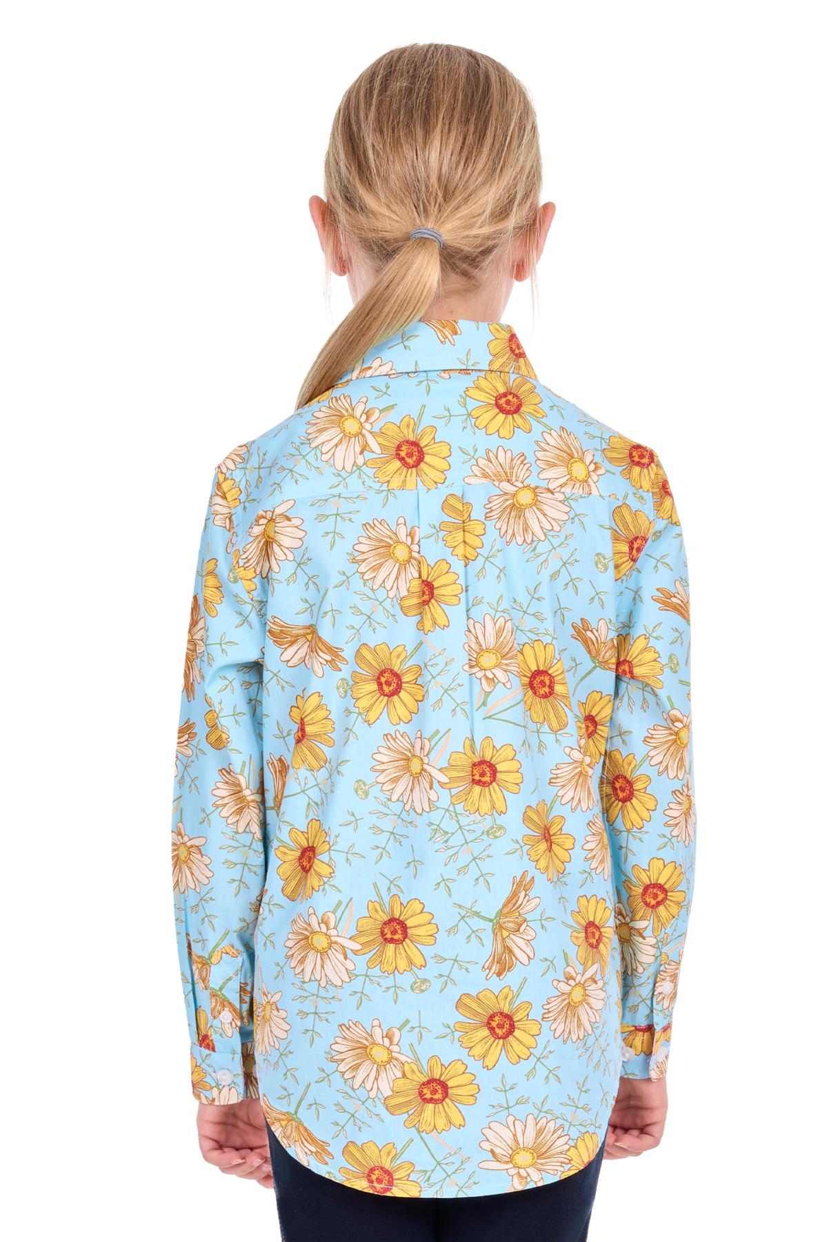 'Sunday’ Half Placket Shirt - Blue/Yellow
