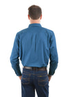 Mens Half Button Workshirt - Blue River
