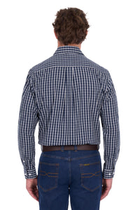 ‘Alex' Longsleeve Shirt - Navy/White