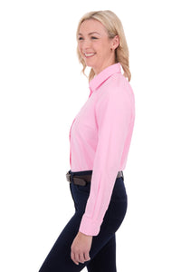 ‘Harper’ Full Button Longsleeve Shirt - Pink