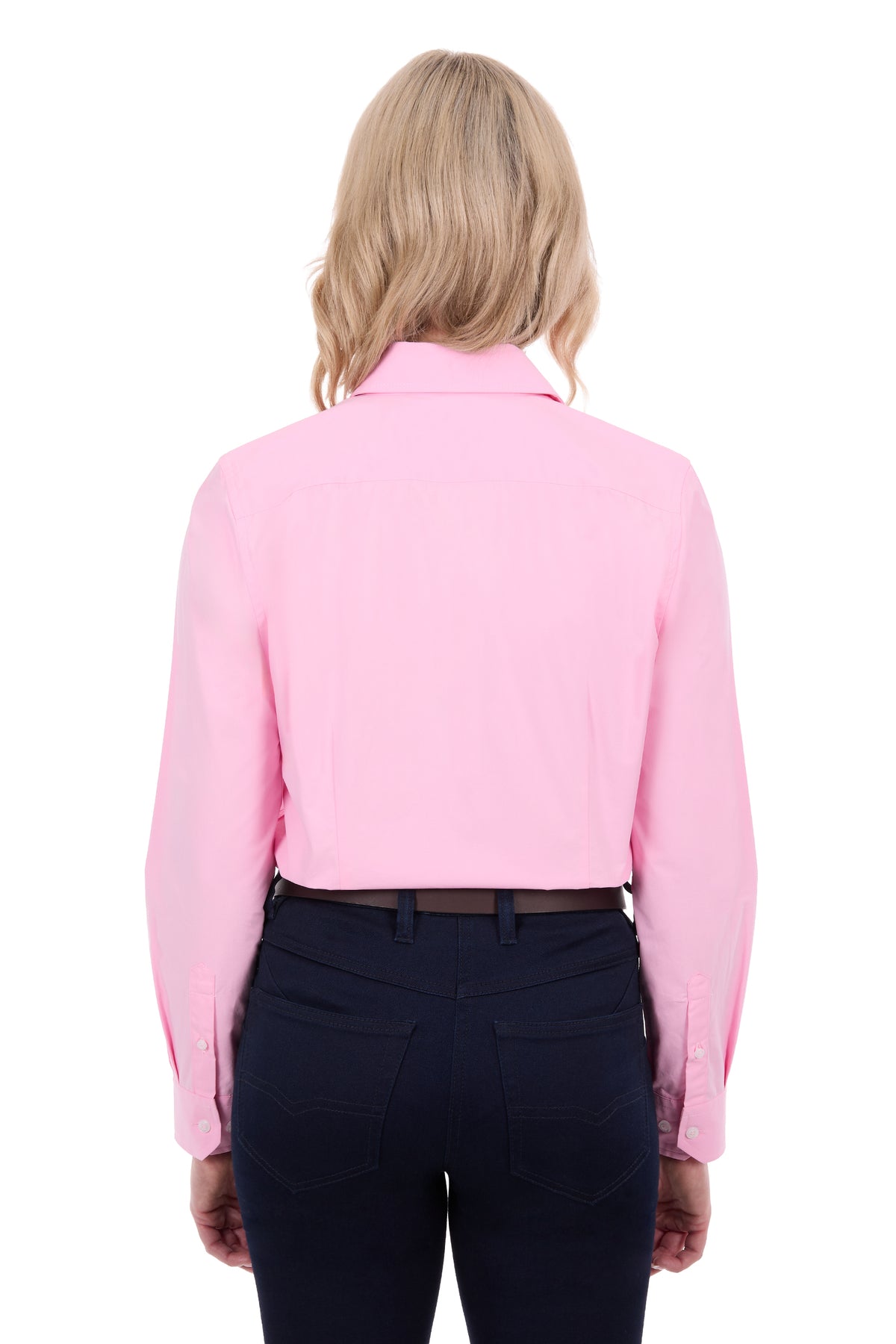 ‘Harper’ Full Button Longsleeve Shirt - Pink