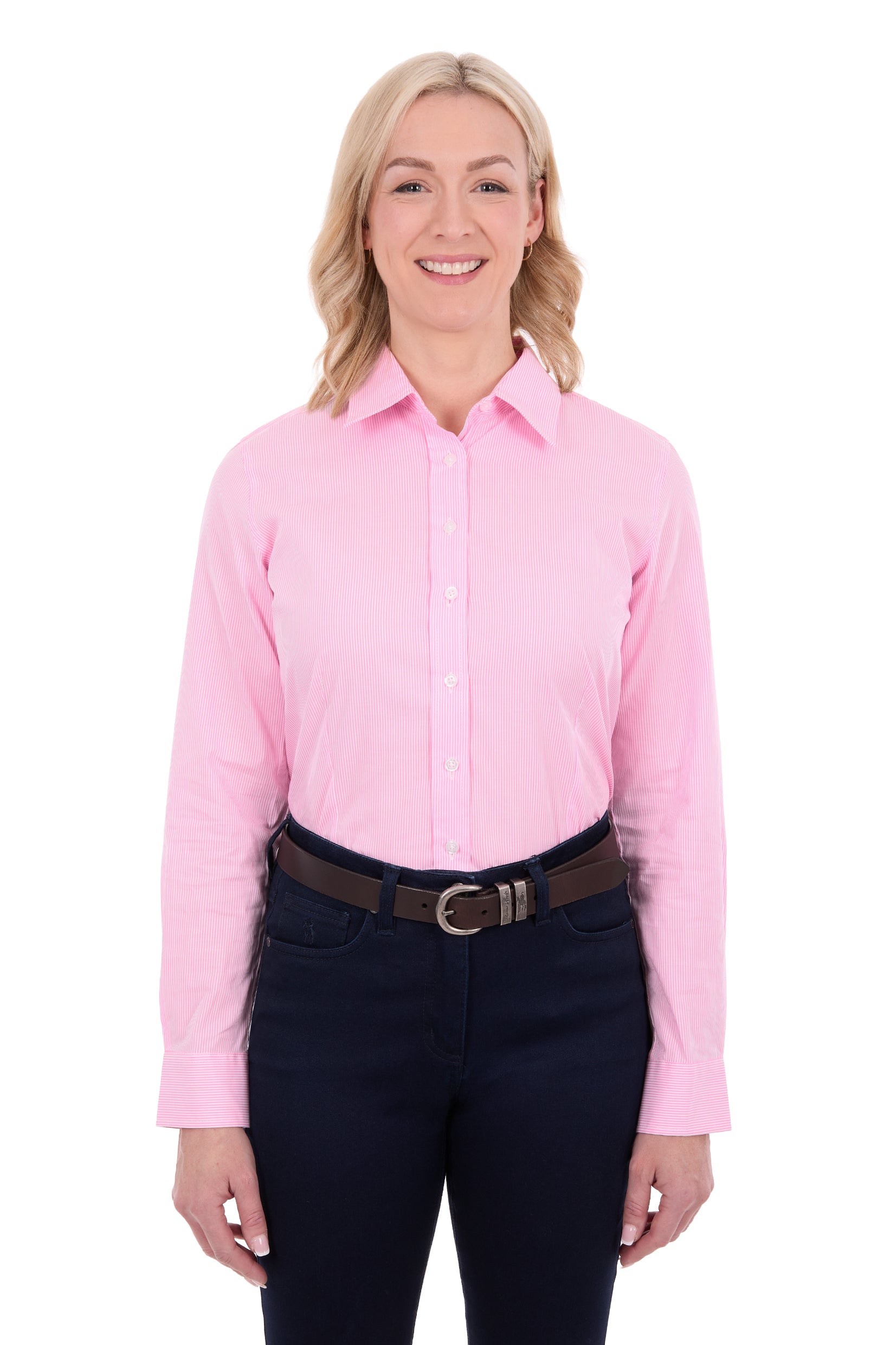 ‘Ash’ Full Button Longsleeve Shirt - Pink