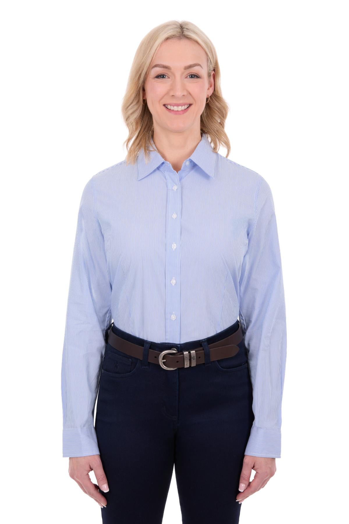 ‘Ash’ Full Button Longsleeve Shirt - Blue
