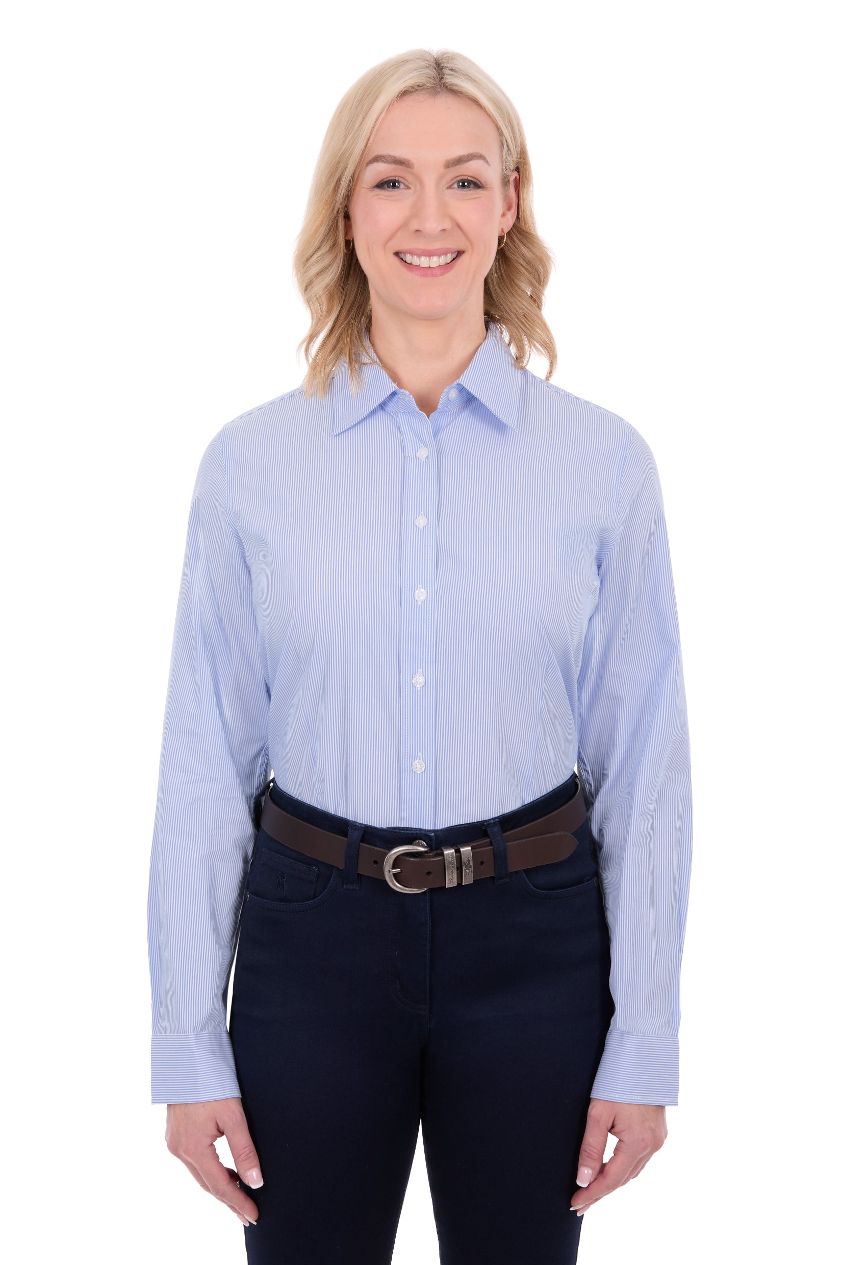 ‘Taylor’ Full Button Longsleeve Shirt - Light Blue