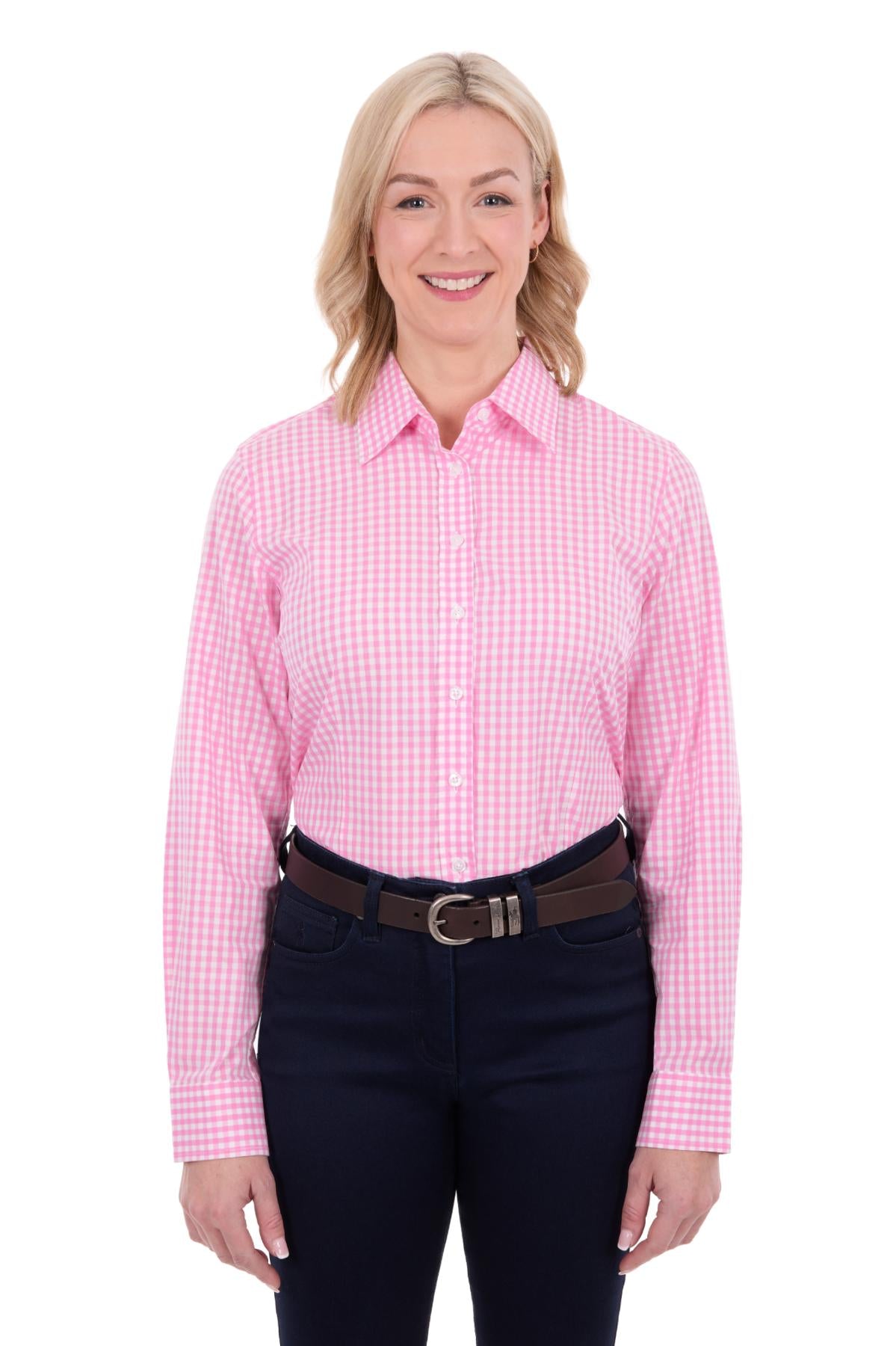 ‘Taylor’ Full Button Longsleeve Shirt - Pink