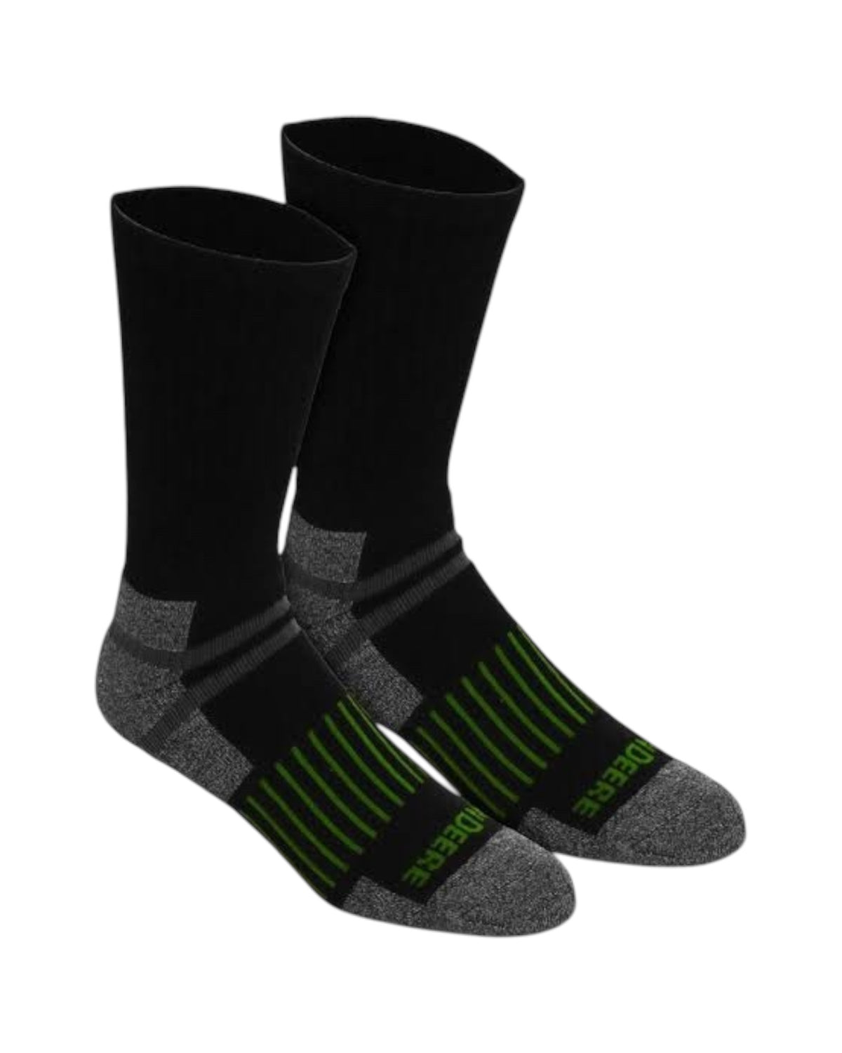 JD Black/Grey Crew Work Comfort Thick Socks (Size 8-12) - 3 pack