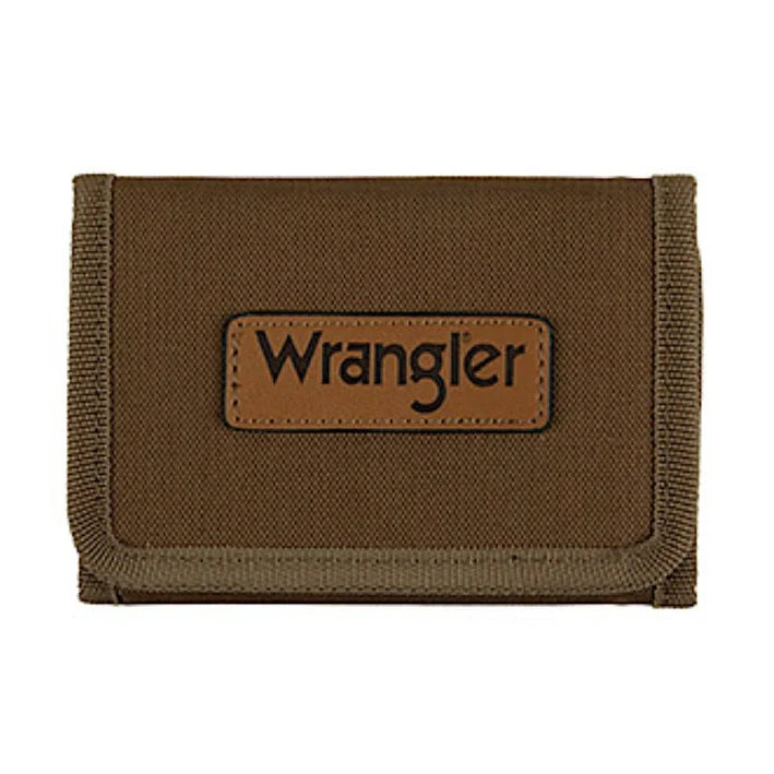 Wrangler Logo Velcro Wallet - Tan