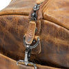 'Munich' Leather Overnight Duffle Bag - Camel