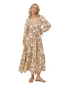 'Daisy' Maxi Dress - Black & Beige