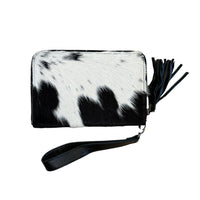 'Tenterfield’ Large Cowhide Purse - Black