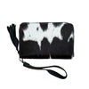 'Tenterfield’ Large Cowhide Purse - Black