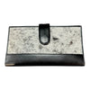 'Rochester’ Cowhide Travel Purse - Black