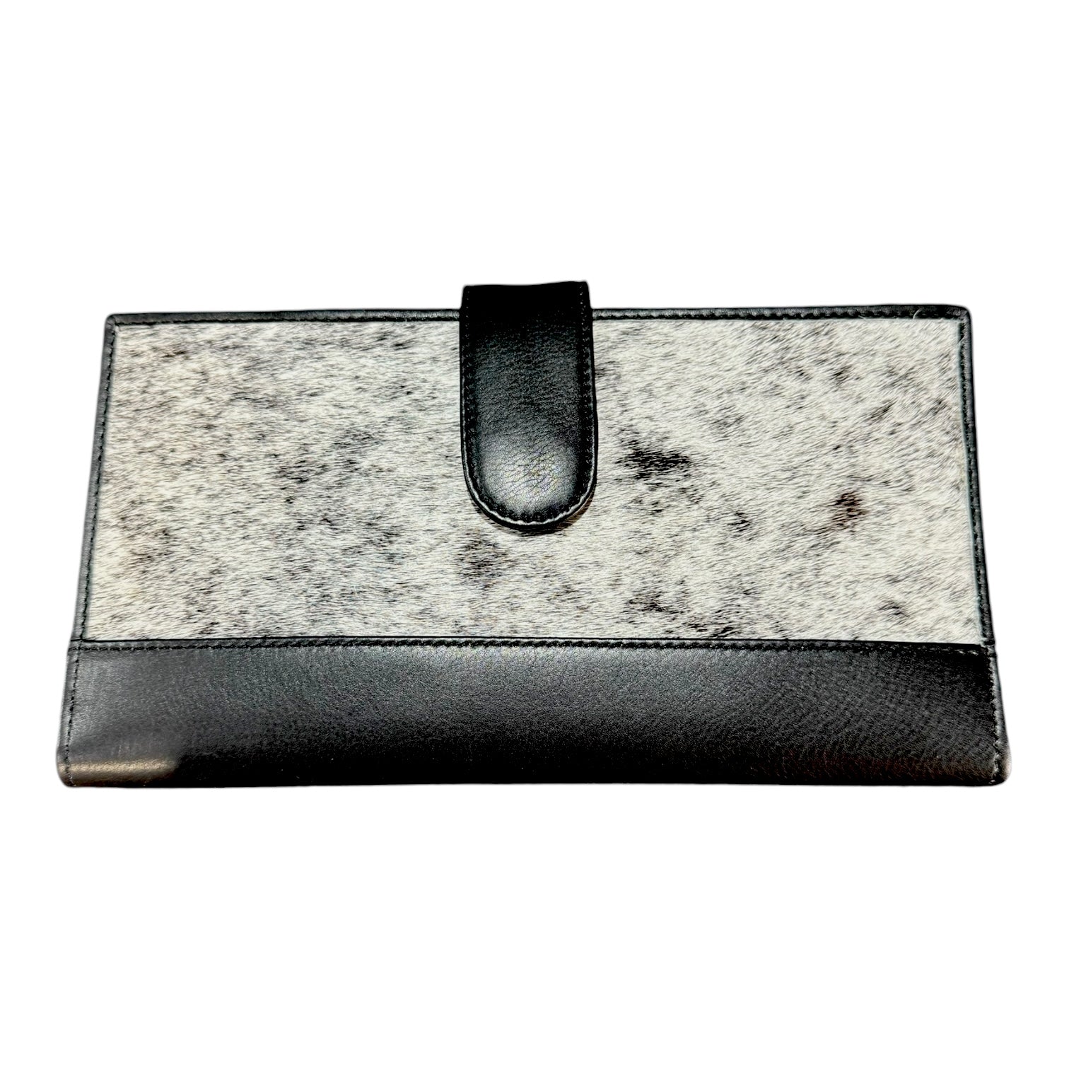 'Rochester’ Cowhide Travel Purse - Black