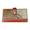 'Rochester’ Cowhide Travel Purse - Masala Brown