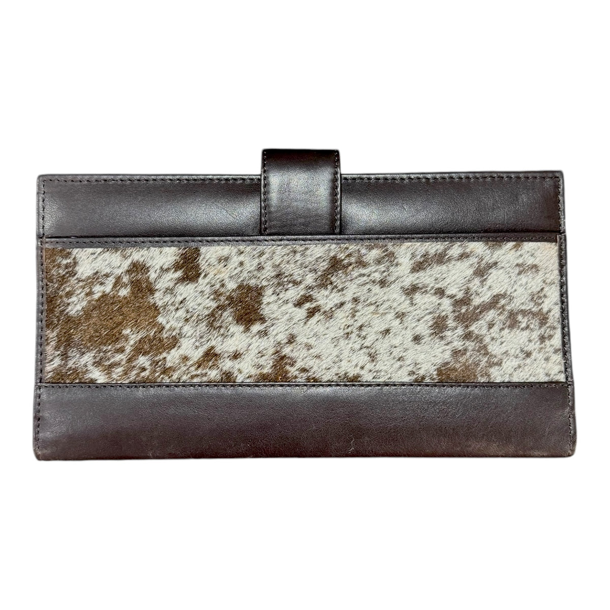 'Rochester’ Cowhide Travel Purse - Brown