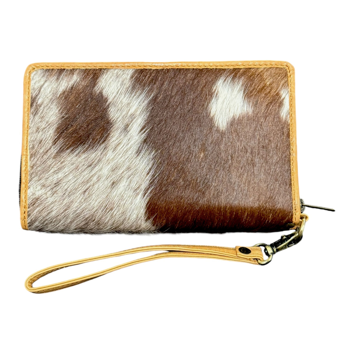 'Texas’ Cowhide Wristlet Wallet - Tan