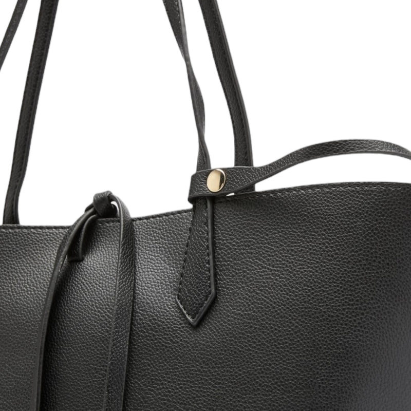 Kimberly Basic Tote Bag - Black