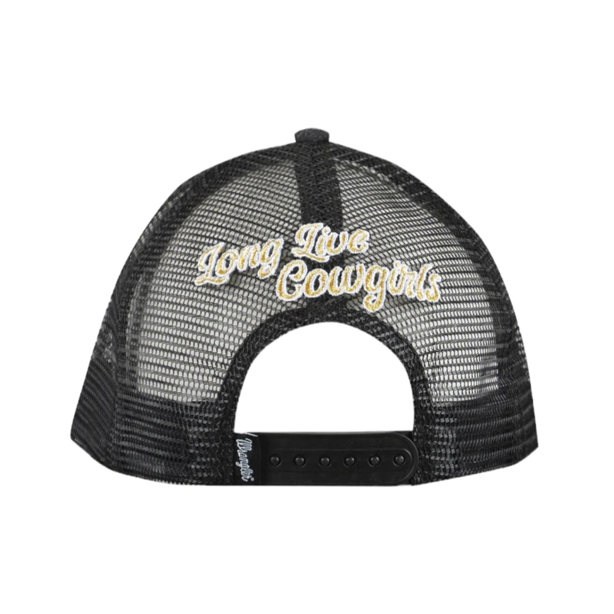 Girls Cowgirl Trucker Cap - Charcoal