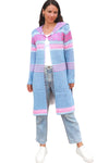 Aztec Knit Cardigan - Blue