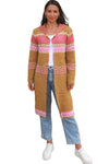 Aztec Knit Cardigan - Mustard